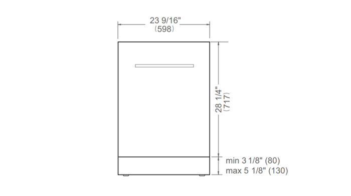 60 cm lavastoviglie da incasso con porta in acciaio inossidabile | Bertazzoni